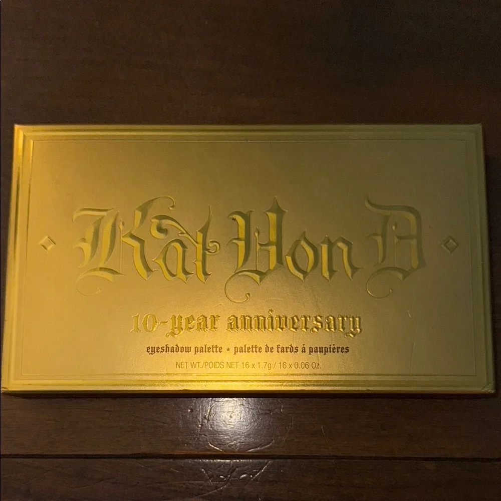 NWB Kat Von D Anniversary Gold Eyeshadow Palette - Picture 2 of 3